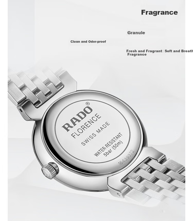 RADO Swiss Watch, Florence Women's Quartz Watch, Mother-Of Small Dial 6