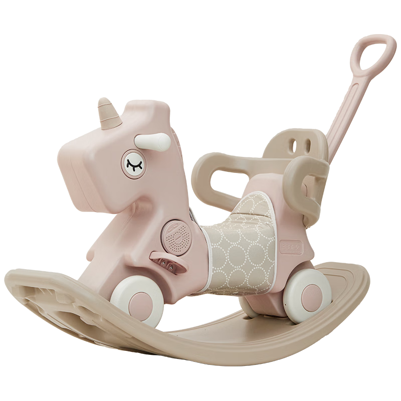 BEIESTATE Unicorn Children's Rocking Horse Wooden Horse Toy Multifunctional Rocker Baby First Birthday Gift - Beimofen 7
