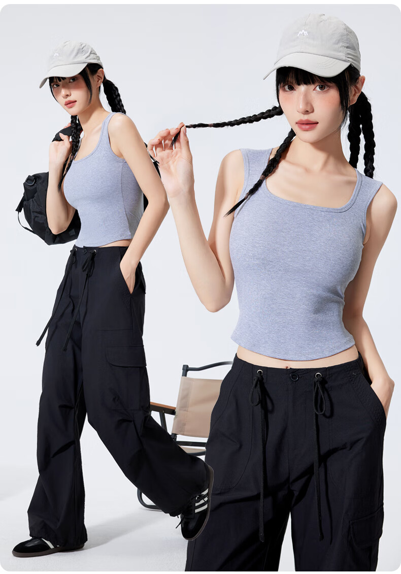 Ordifen Women's Camisole Tank Top, No Bra Needed, One-Piece Undershirt, Conceals Side Boob, Prevents Wardrobe Malfunction, 7A Antibacterial Inner Layer, 2025 New Style 12