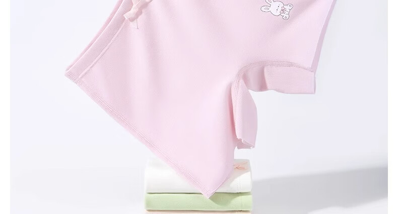 Niduoxiong Girls' Safety Shorts, Summer Thin Modal Underwear for Girls, Anti-Exposure Two-In Base Layer Pants 4