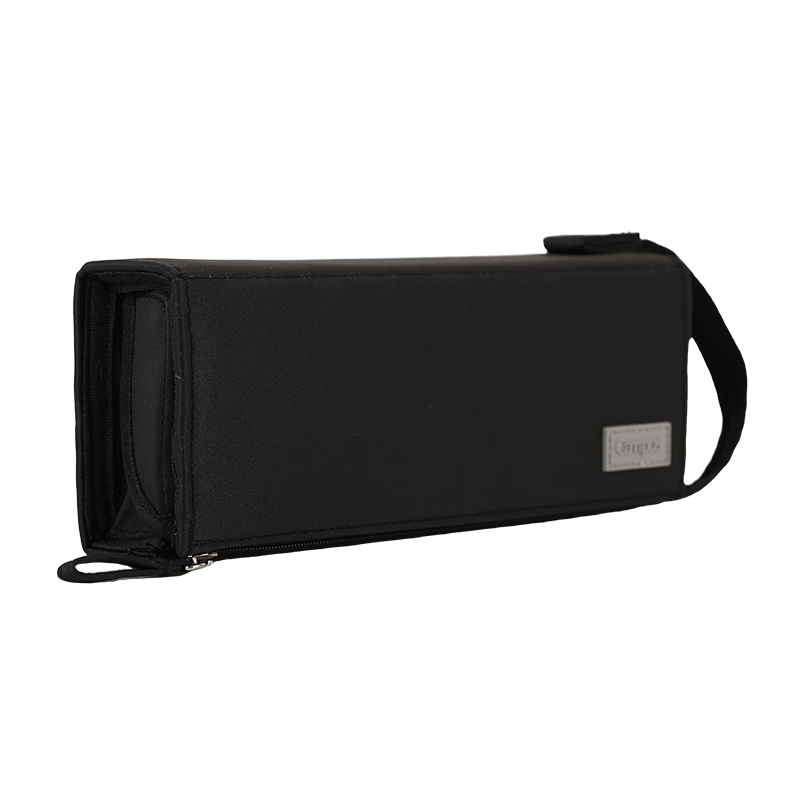 Kokuyo Campus Large Capacity Horizontal Pencil Case Multifunctional Stationery Box High-Value Simple Portable Pencil Pouch Black 1 Piece WSG-PC322D
