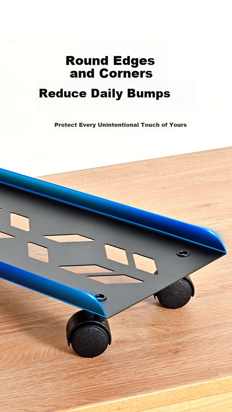 NVV Computer Tower Stand, Desktop Case Stand, Movable Computer Tower Tray Metal Bracket Base NZ-T1 8