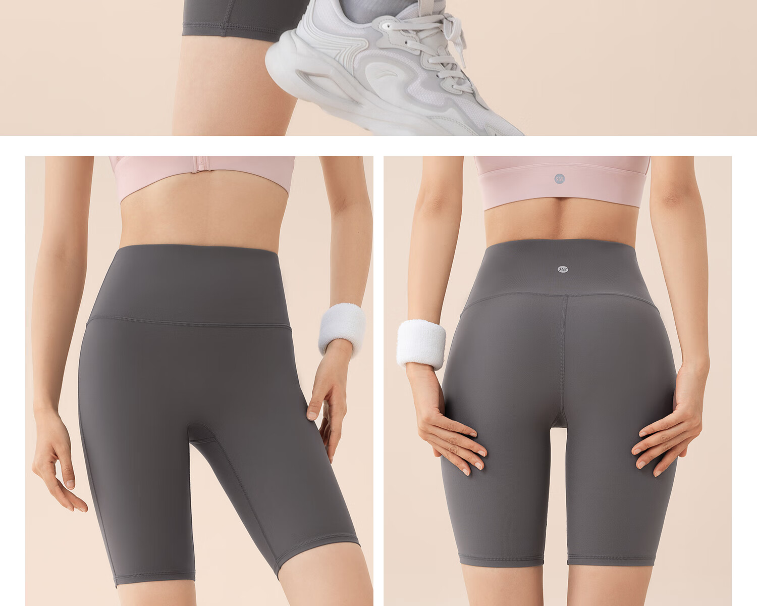 361° Women's Summer Thin Sports Fitness Yoga Shorts, Cycling Outdoor Running Butt-Lifting Slimming Shark Shorts 7