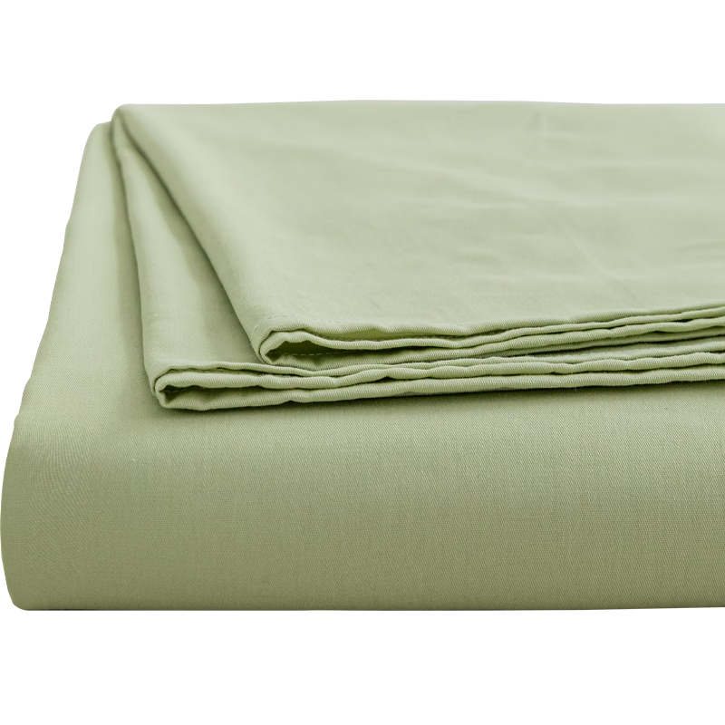 Hengyuanxiang 100% Cotton Single Bed Sheet A-Class Antibacterial Bedding Apple Green 160*230cm