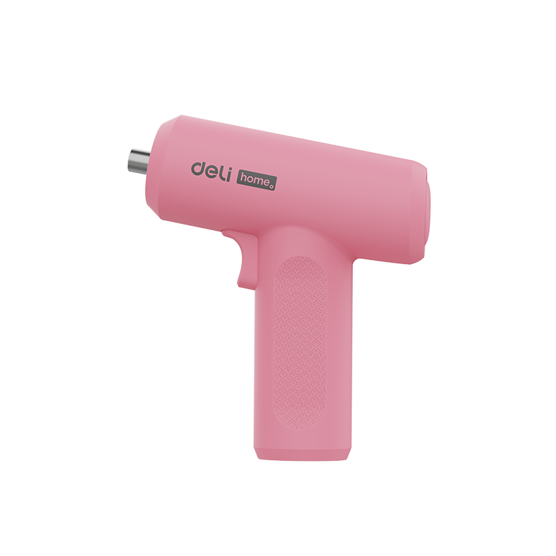 Deli Pink Screwdriver, Rechargeable Household DIY Electric Screwdriver with 29 Screwdriver Bits Set