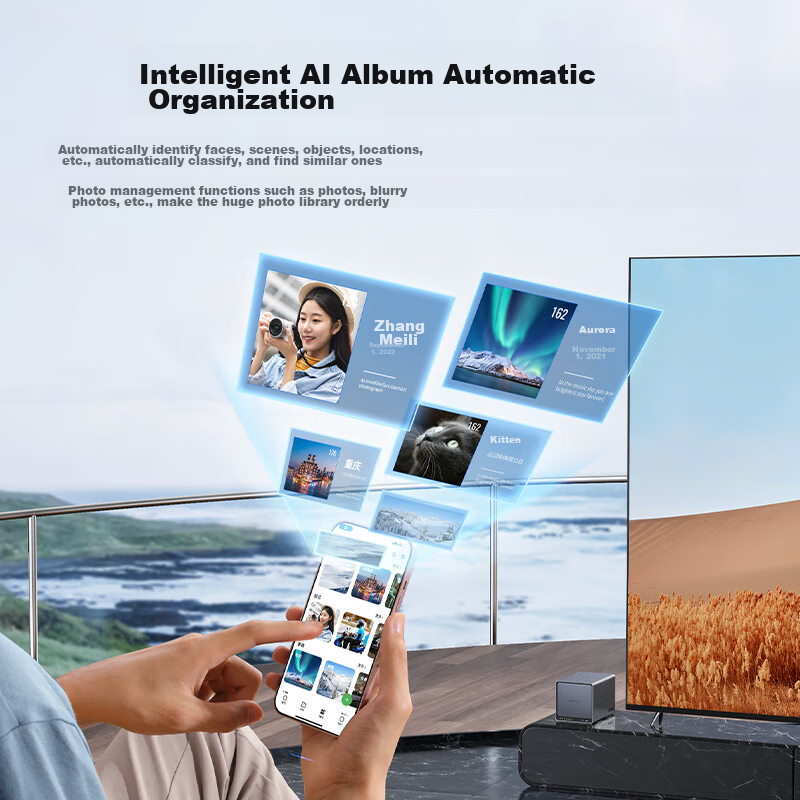 绿联 私有云DX4600 Pro 四盘位Nas网络存储个人云硬盘服务器相册备份文件同步 手机扩容适用iPhone16