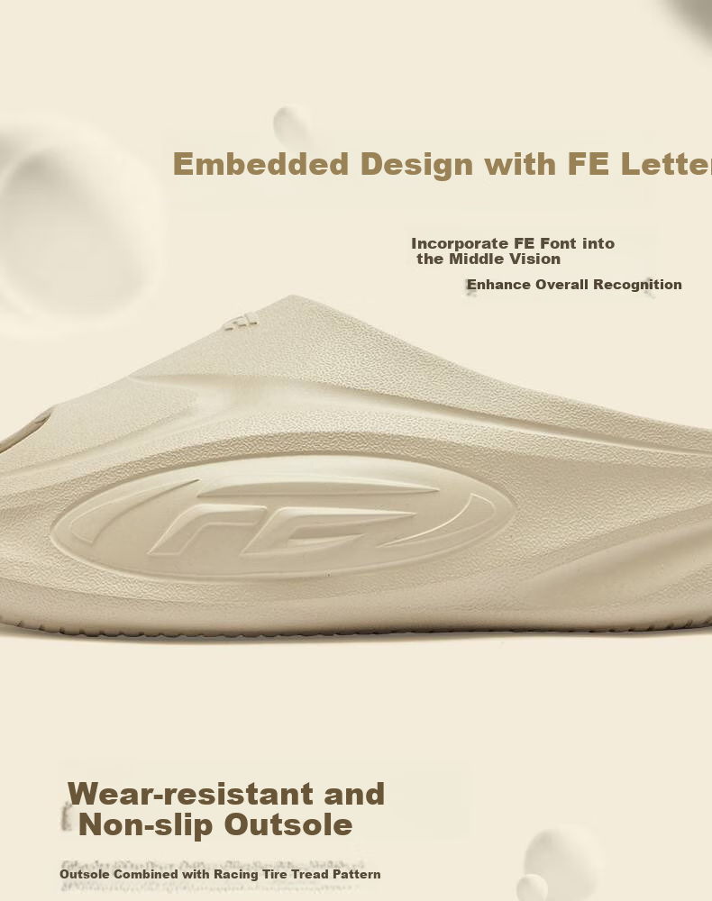 QIAODAN FE Slippers, Men's Shoes, Sports Sandals, Summer Outdoor Casual Slippers, Lightweight Soft-Soled Beach Slippers 7