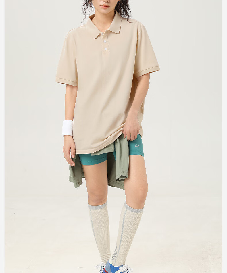 JEEP SPIRIT Polo Shirt for Men, Summer Casual Simple Versatile Short-Sleeve Collared T-Shirt Top, Khaki, L 21