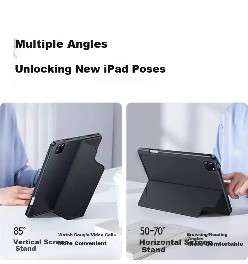 Shanmo IPad Magic Keyboard Case Compatible with Apple Tablets 2025/2022 IPad11 Magic Keyboard Protective Cover 11/10.9 Inch Universal Keyboard Case with Magnetic Detachable Desig 6