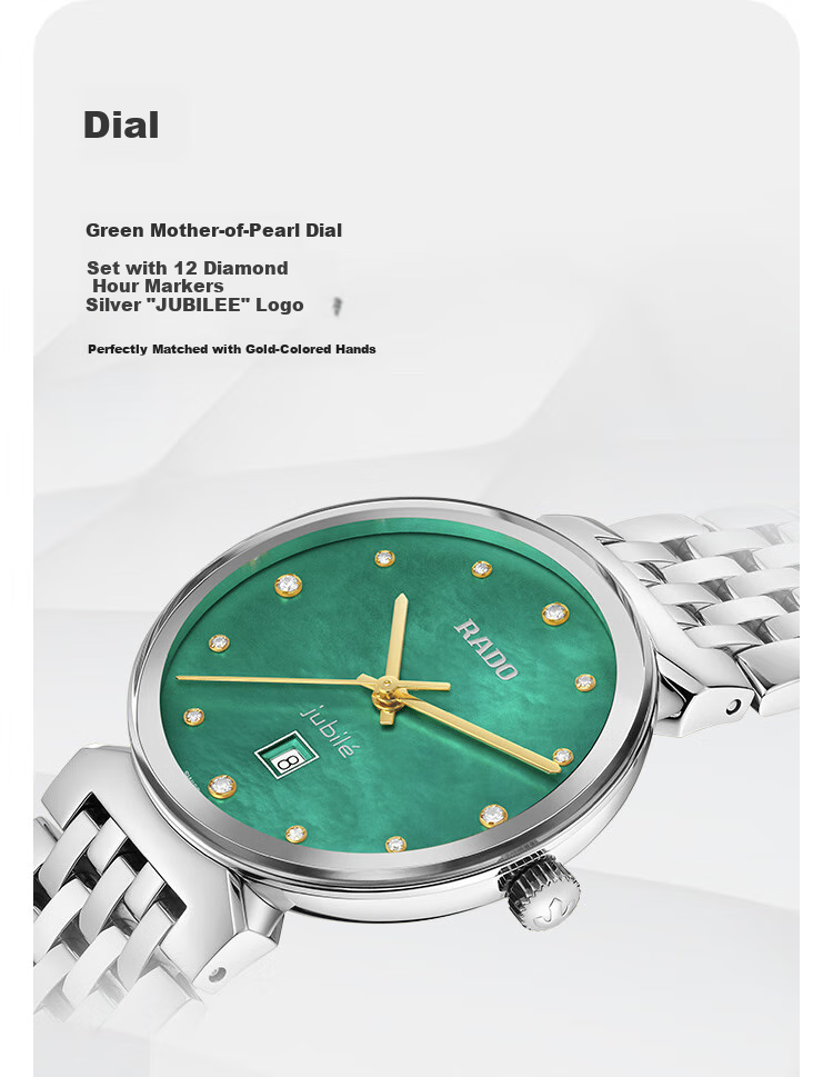 RADO Swiss Watch, Florence Women's Quartz Watch, Mother-Of Small Dial 5