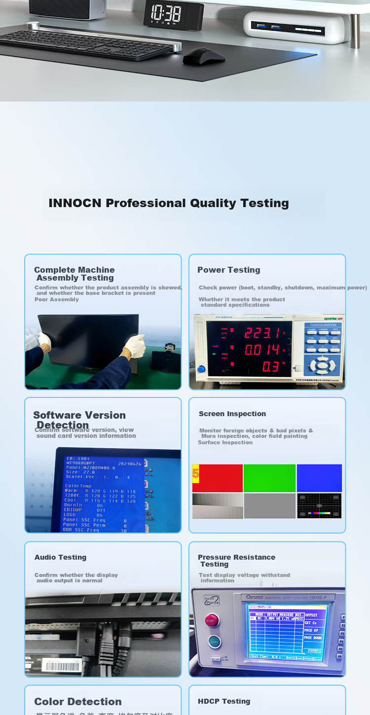 Inno&cn 27-Inch 2K High-Definition 320Hz Gaming Monitor, FastIPS, 1ms Response Time, Height Adjustable, HDR400, HDMI2.1, Triangular Gaming Computer Display Screen, 27G2T 6