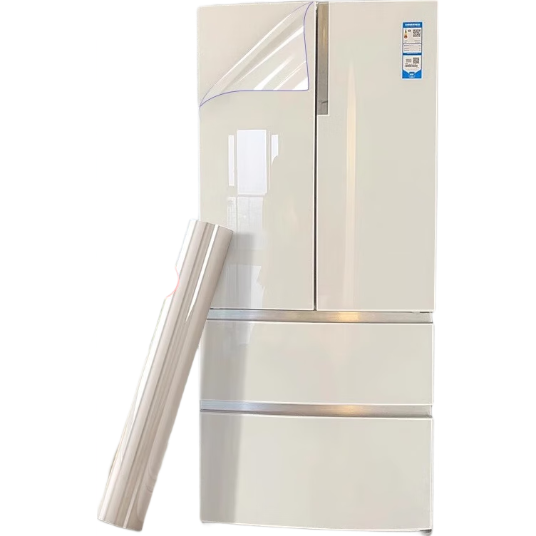 Xiruo Refrigerator Stickers, Full Adhesive Transparent Protective Film Door Stickers, Waterproof And Oil-Proof Self-Adhesive Air Conditioner Renovation Stickers, Freezer Transformation Stickers