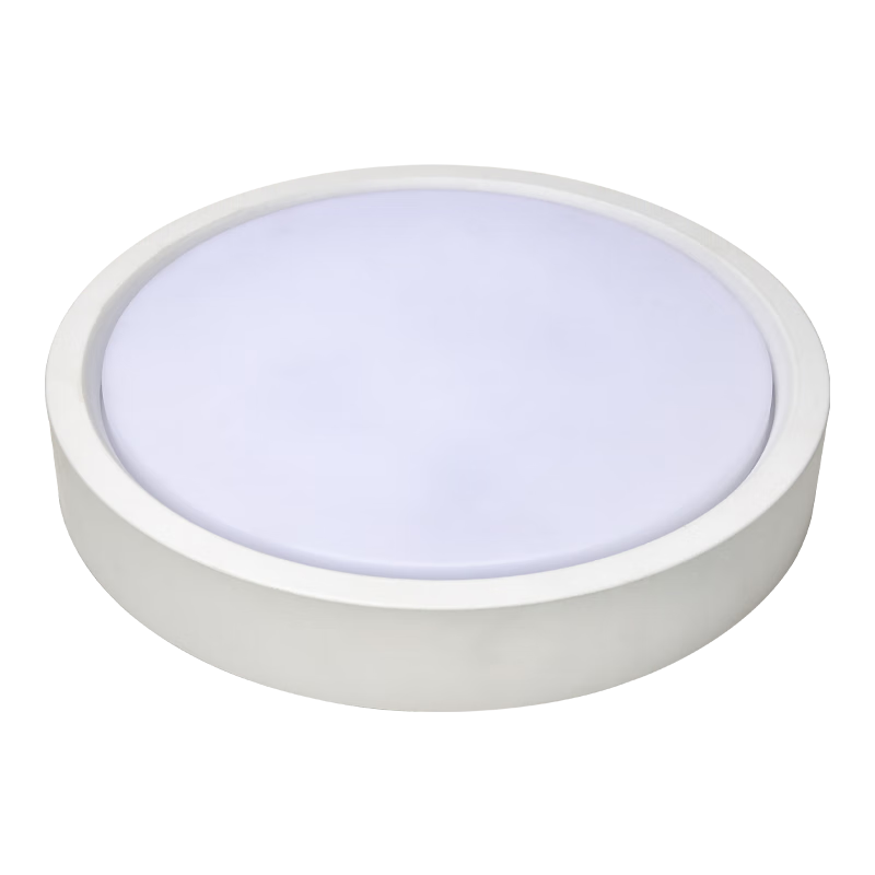 Biuyum Ultra-thin Surface-mounted Round LED Small Ceiling Downlight Corridor Anti-glare High CRI Non-main Lighting Entrance Hallway Recessed Spotlight White-9W-Cool White