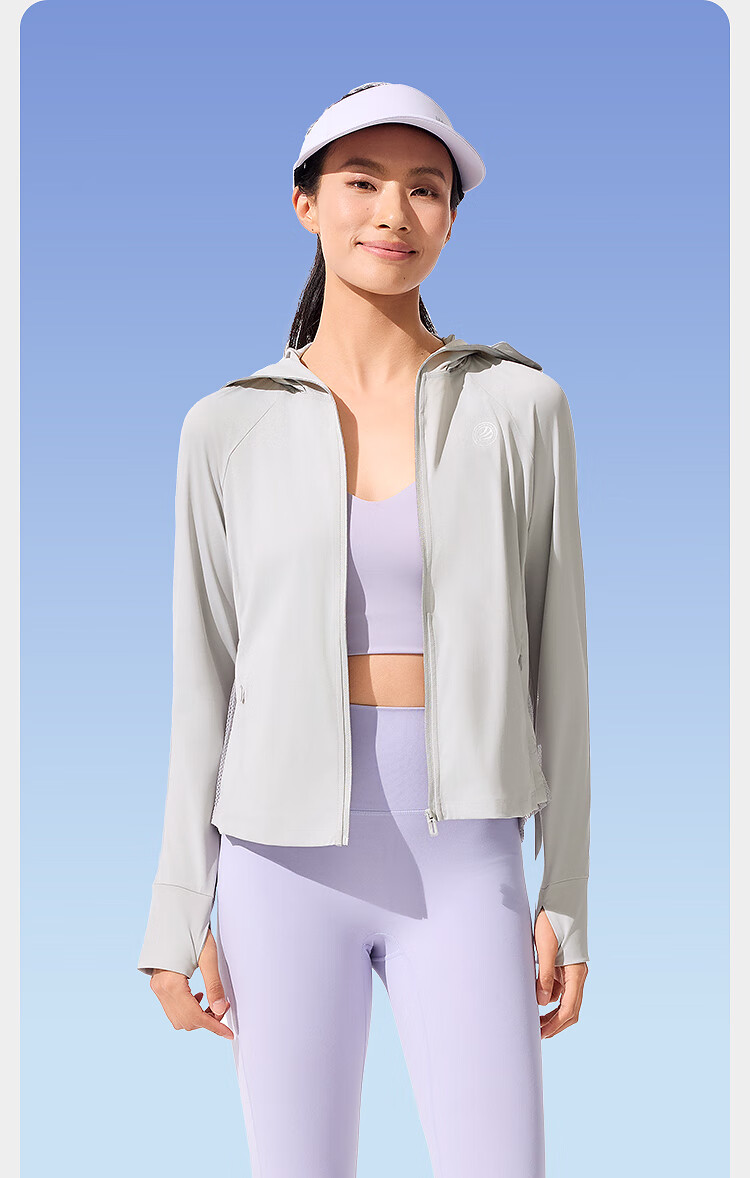 BOSIDENG Summer National Standard Original Yarn Sun Protection Jacket for Women UPF100+ UV Protection Casual Sports Travel Coat 8
