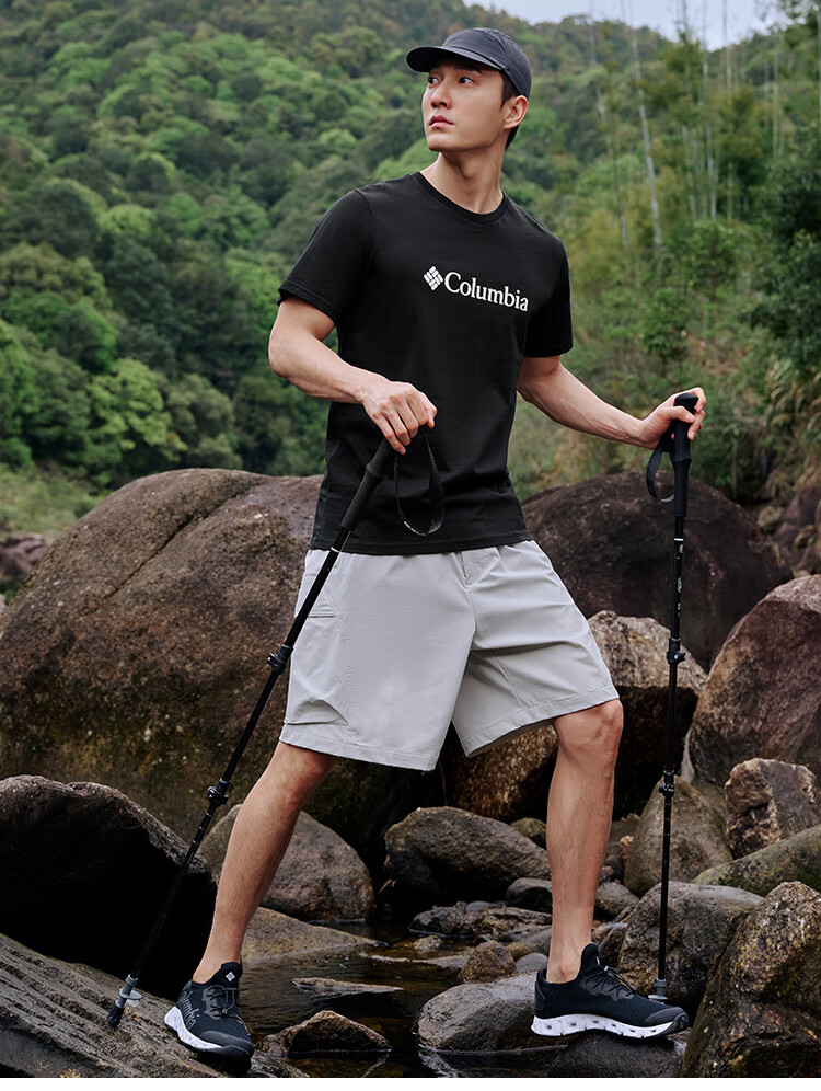 Columbia Men's T-Shirt 26 Spring Summer Outdoor Casual Sports Comfortable Cotton Breathable Short Sleeve AE8963 011 6