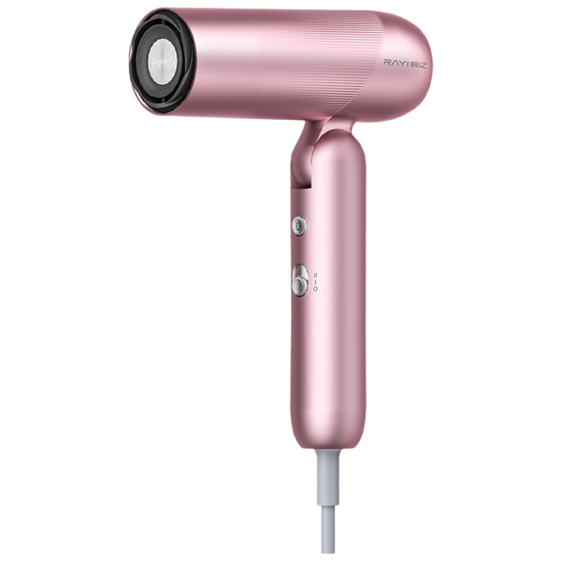 RAYI Pocket Hair Dryer, High-Speed Electric Hair Dryer, Negative Ion Gentle on Hair, High-Power Constant Temperature Quick-Drying, Home Use Hair Dryer, Low Noise, Gift R65 Pink