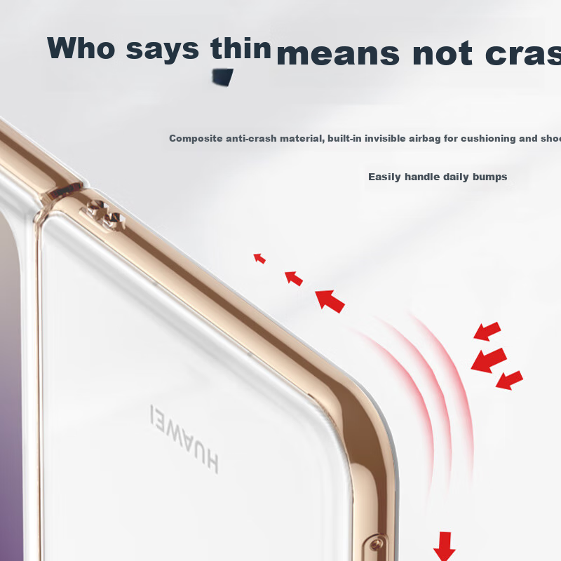 Чехол для телефона Sidefu для Huawei Pura X, полноэкранный, ультратонкий, в стиле Ins, защитный чехол, коллекционное издание Purax для мужчин и женщин - прозрачный жесткий корпус