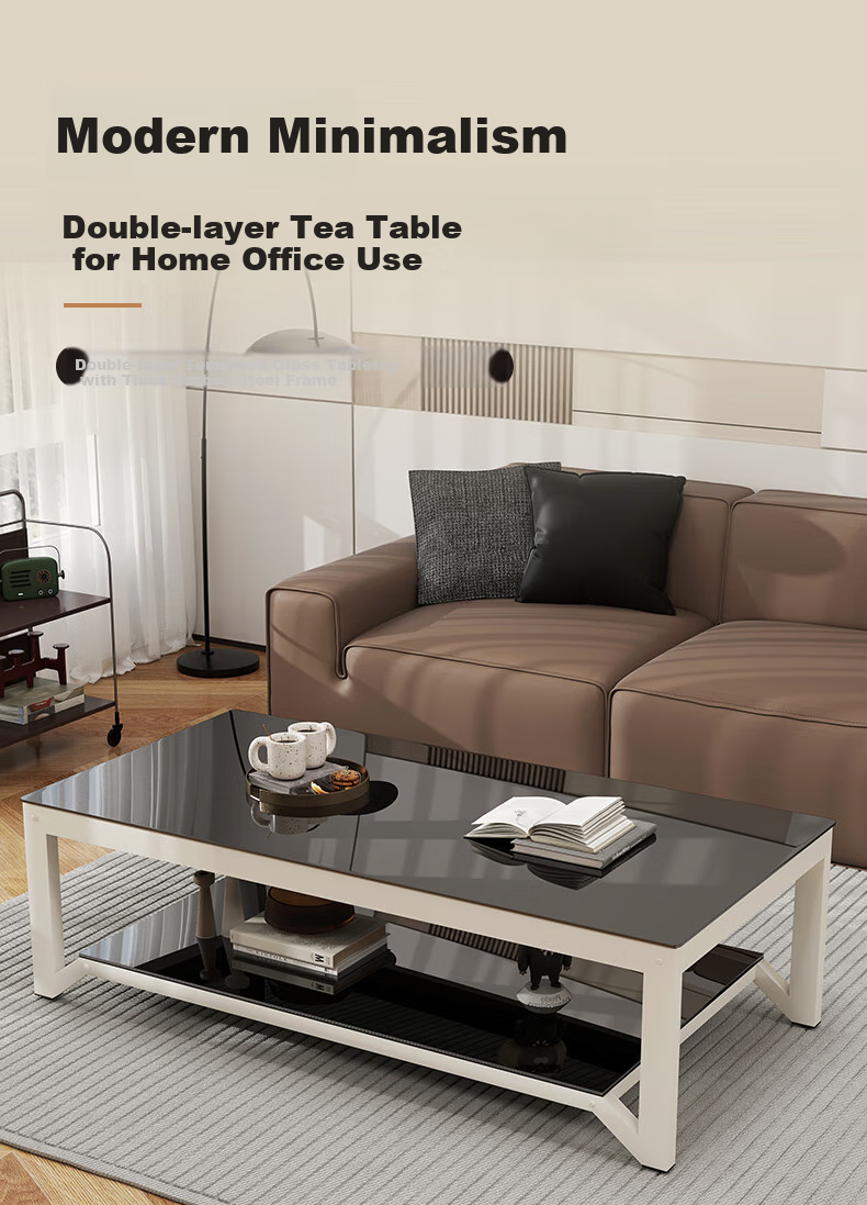 Fanshe Coffee Table, Living Room Coffee Table, Office Coffee Table, Home Living Room Glass Small Apartment Sofa Coffee Table, Modern And Simple 1
