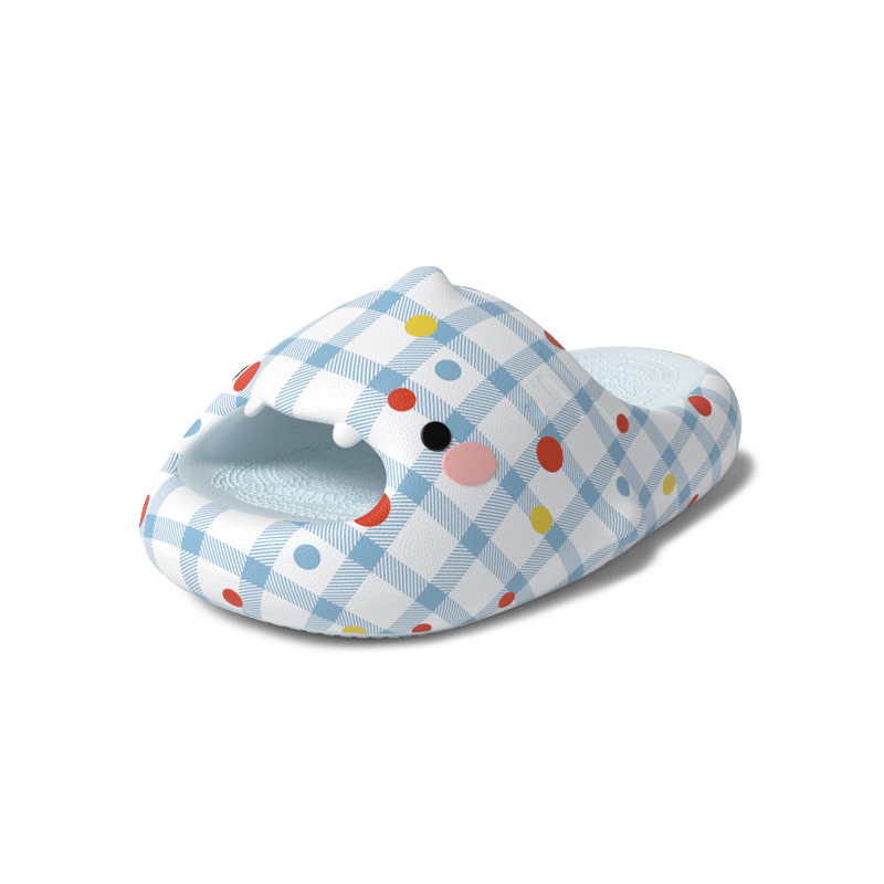 Chikoku Cute Shark Pattern Slippers for Women, Outdoor And Indoor Use, Thick-Soled Non-Slip Couple's Shark Sandals for Me