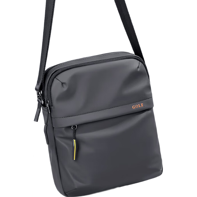 GOLF Shoulder Bag for Men, Casual Crossbody Bag with Multiple Compartments, IPad And Phone Pouch, Lightweight Water-Resistant Commuter Bag for Me