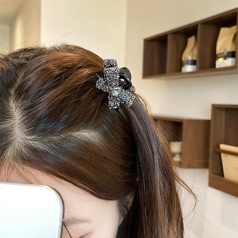 Dongyi Premium Women's Side Small Claw Hair Clip Hair Accessories Half-Up Hairpin Qixi Valentine's Day Gift 3