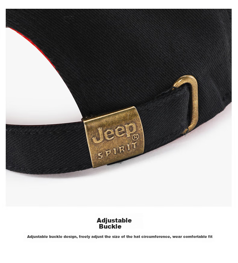 JEEP Men's Baseball Cap, Fashionable Embroidered All-Season Style, Casual Outdoor Sports Brand Hat A0014 4