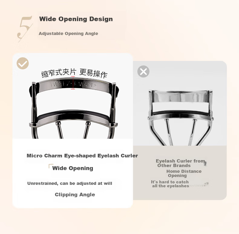 Tweezerman, Japanese Imported Eyelash Curler, Professional Sunflower Stylist Tool, Gift for Rose Gold 14