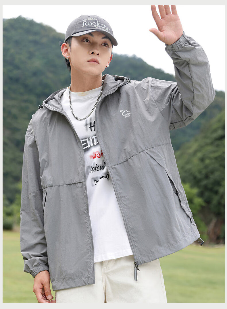 EASTERN CAMEL Couple's Sun Protection Clothing, Men And Women Summer UPF100 UV-Resistant Sun Protection Fishing Jacket, Men's White, 3XL 19