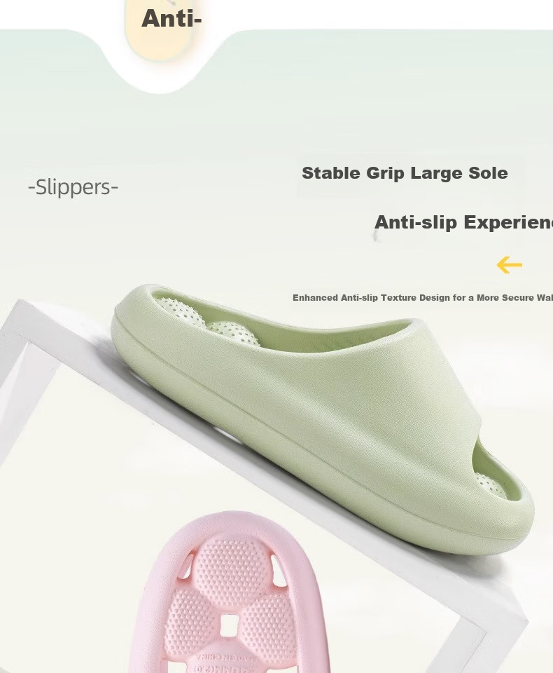 GUOLUOFEI Bathroom Leak-Proof Slippers, Summer Indoor Shower Non-Slip Squishy Hollow Massage Slippers, Pink, Size 35-36 8
