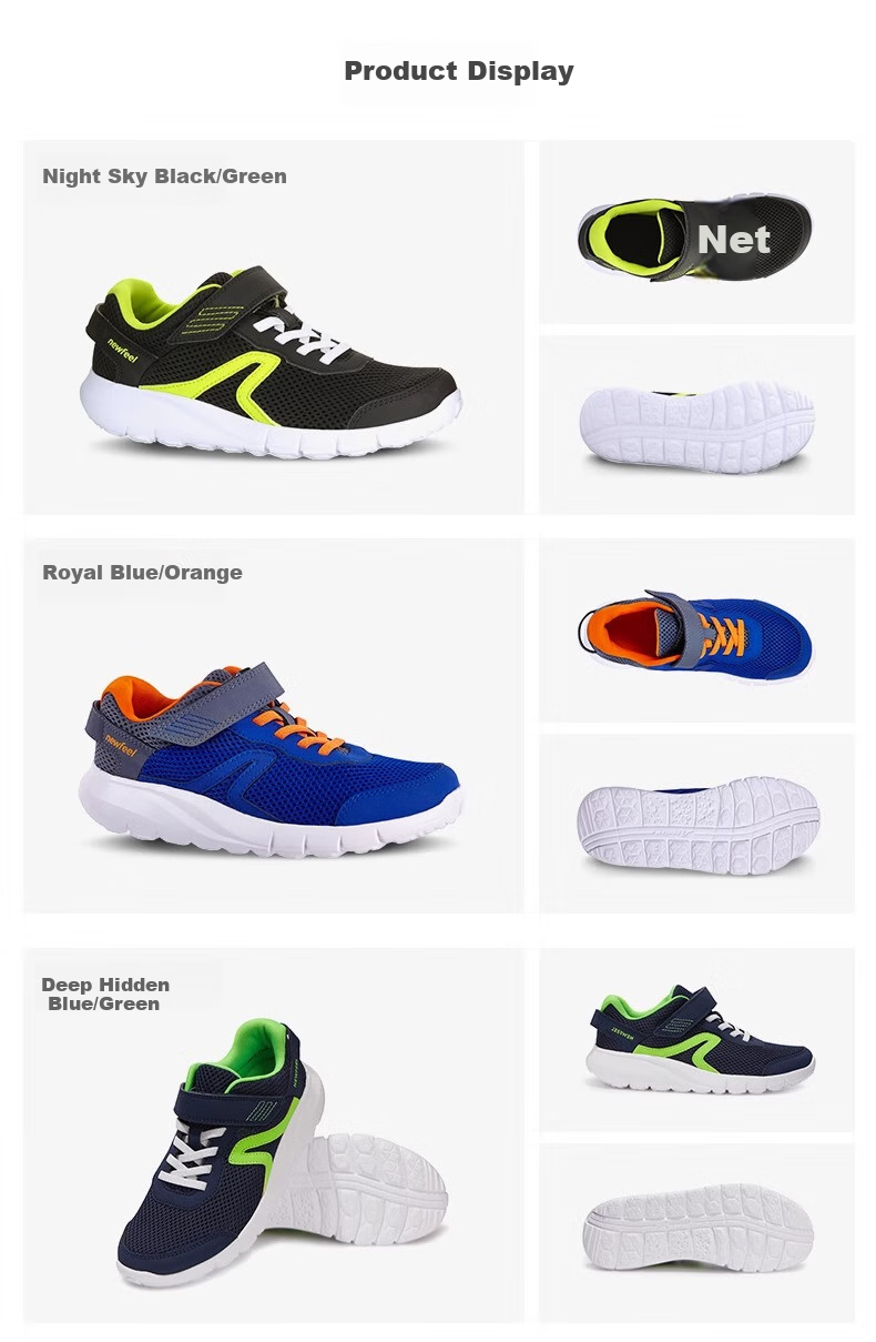 DECATHLON Children's Sports Shoes, New And Old Styles Randomly Sent, Feel Deep Sea Blue/green, 35-4249043 5