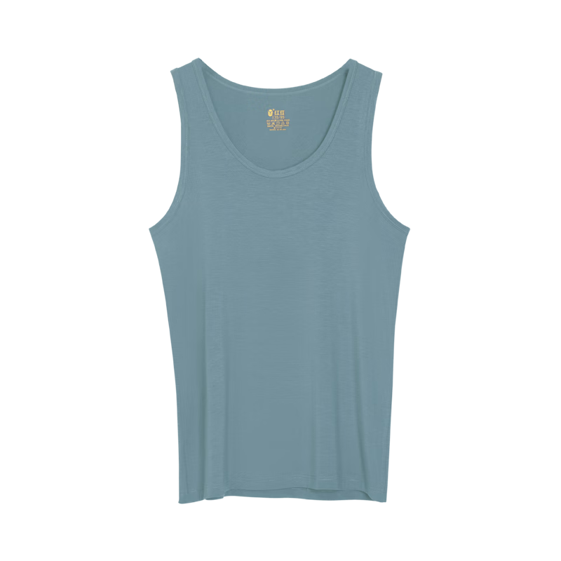 Hongdou Men's 7A Antibacterial Modal Silky Stretch Round Neck Simple Base Layer Sports Vest
