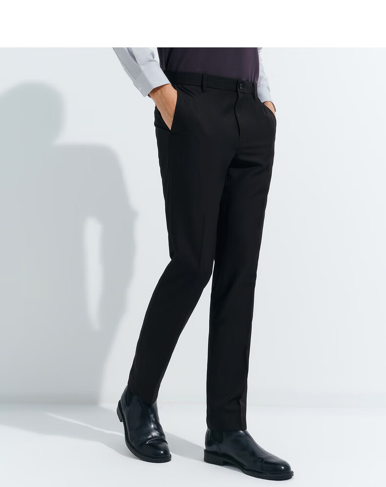 G2000 [Easy-Care/Mall-Matching] Men's Spring And Summer Business Commute Formal Dress Pants Trousers, Black, Size 32 2