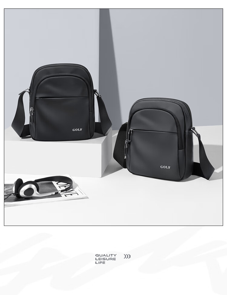 GOLF Shoulder Bag, Casual Crossbody Bag for Men And Women, Phone Bag, IPad Mini Bag, Water-Resistant Cycling Sports Messenger Bag 5