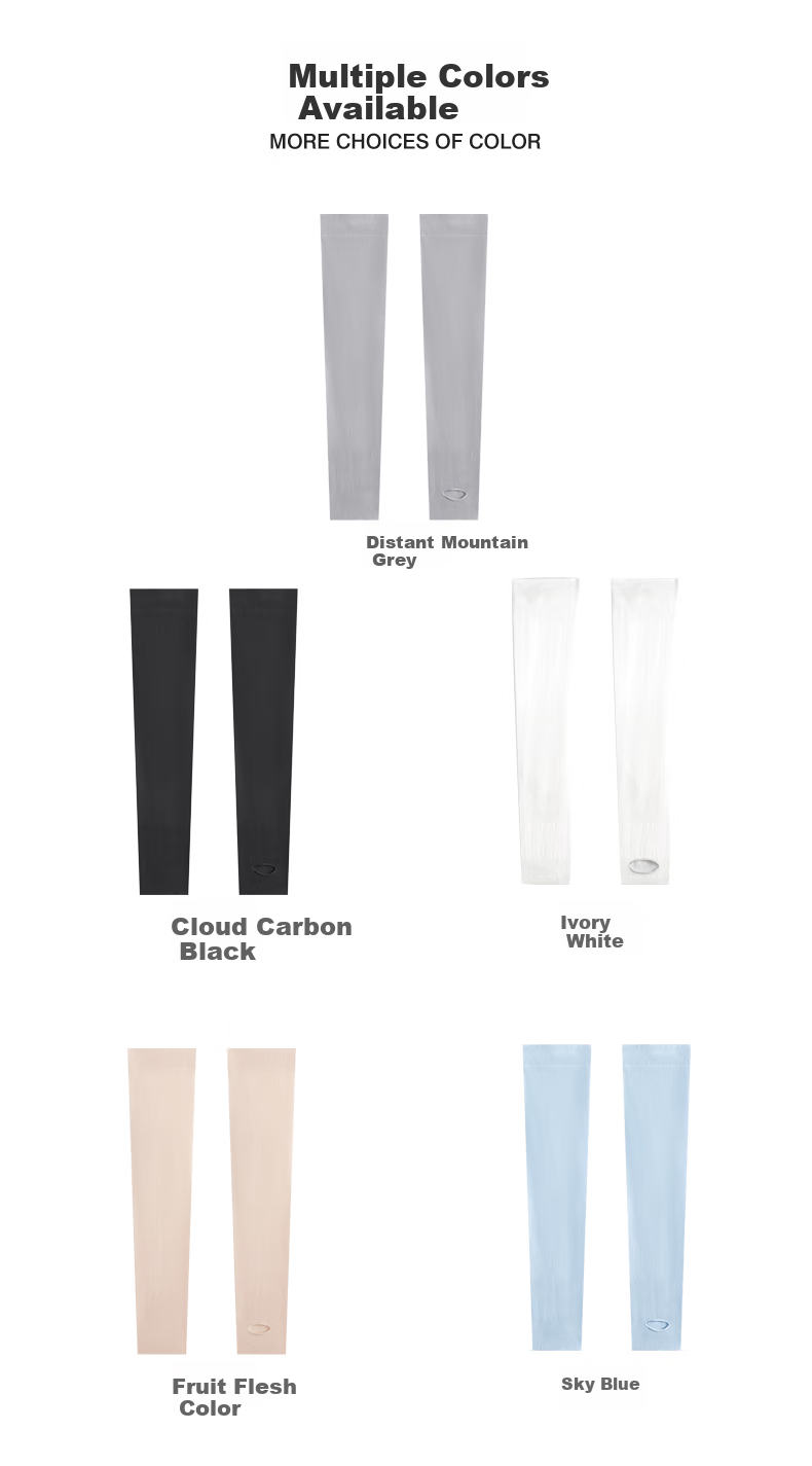 Muerxi UV Protection Ice Silk Nylon Sun Sleeves Unisex Outdoor Arm Sleeves for Hiking Cycling 14
