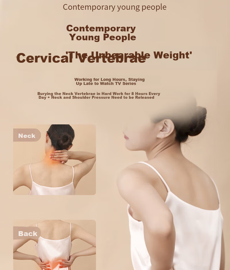 GKN Percussion Massage Shoulder Pad, Hot Compress Kneading, Multifunctional Neck And Waist Massager, GKN-PJAMQ 2