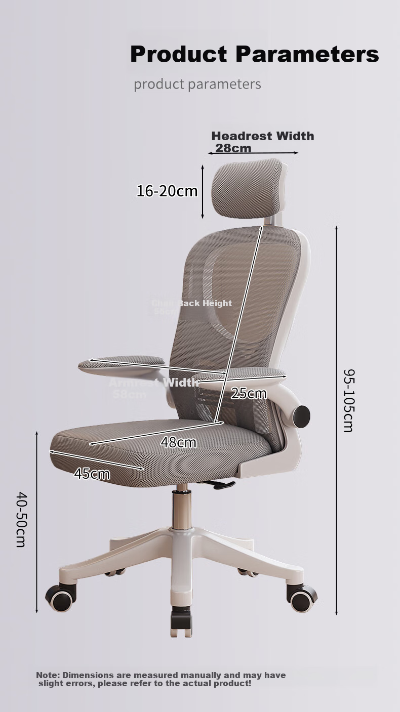 Chibailun Computer Chair, Ergonomic Chair for Home Use, Office Chair, Dormitory Chair, Study Room Swivel Chair, Comfortable for Long Sitting, Gaming Chair 15