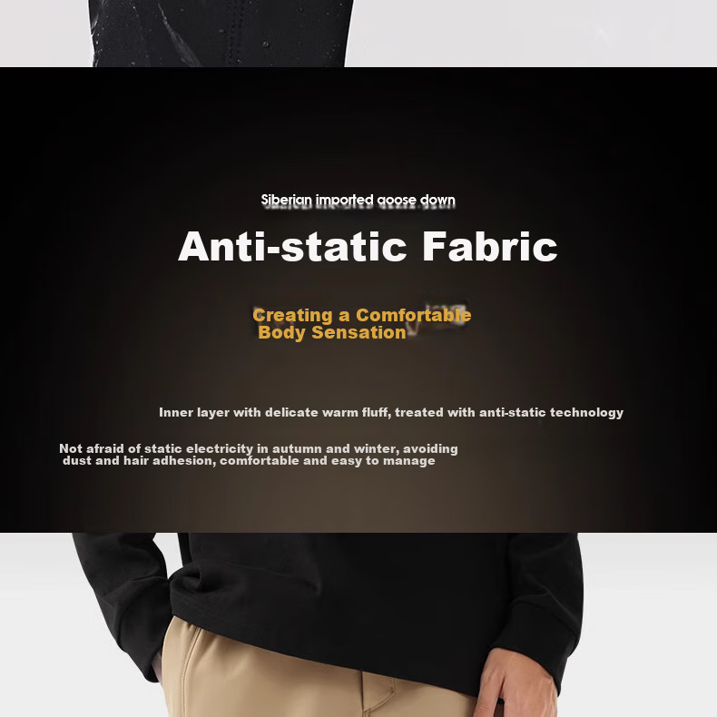 CAMEL Men's Loose Straight Wide-Leg Pants with Fleece Lining, Windproof, Water-Resistant, Large Pockets, Cargo Pants, Hiking Trousers for Men 1683 9