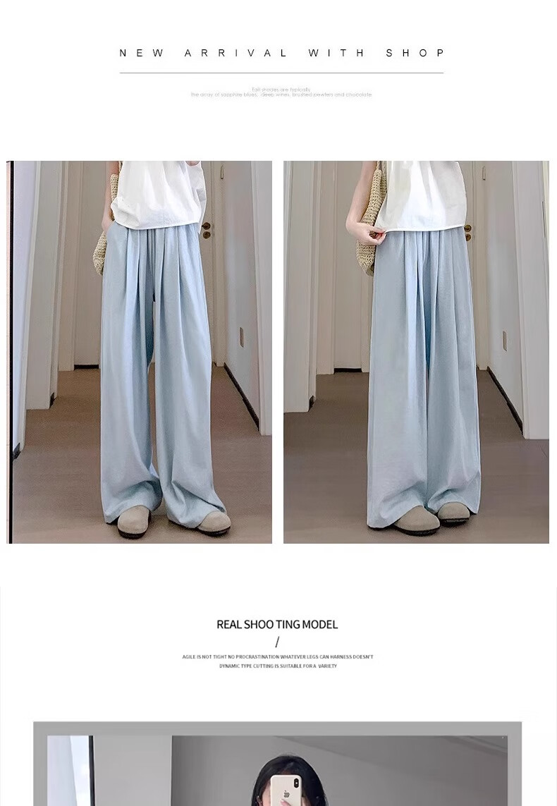 JOYNCLEON Maternity Pants Summer Thin Yamamoto Style Non-Restrictive Belly Wide-Leg Maternity Wear Off-White XL Jyk183515 17