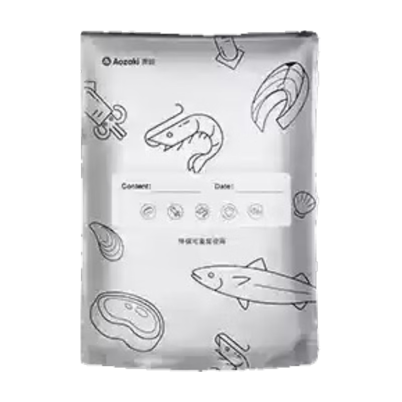 KATEI STORY Japanese Aluminum Foil Food Storage Bags Fresh-Keeping Sealed Bags Food Grade Household Refrigerator Freezer Meat Preservation Bags
