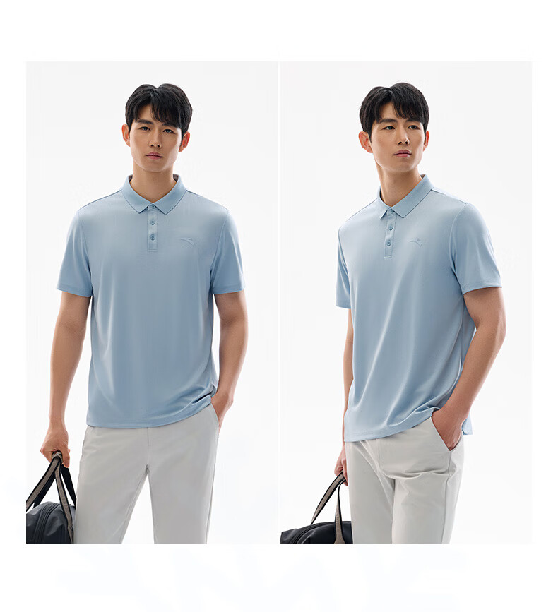 Anta Xingdong Polo | Quick-Dry Short Sleeve T-Shirt Men's Summer Breathable Collared Business Casual Commuter Top 12