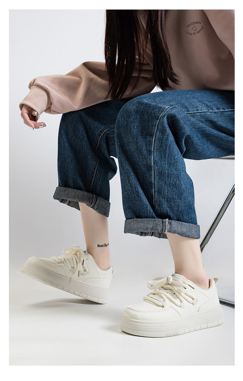 Global Unique Lemon Yellow Women's Sneakers 2026 Spring New Thick Sole Casual Shoes 5