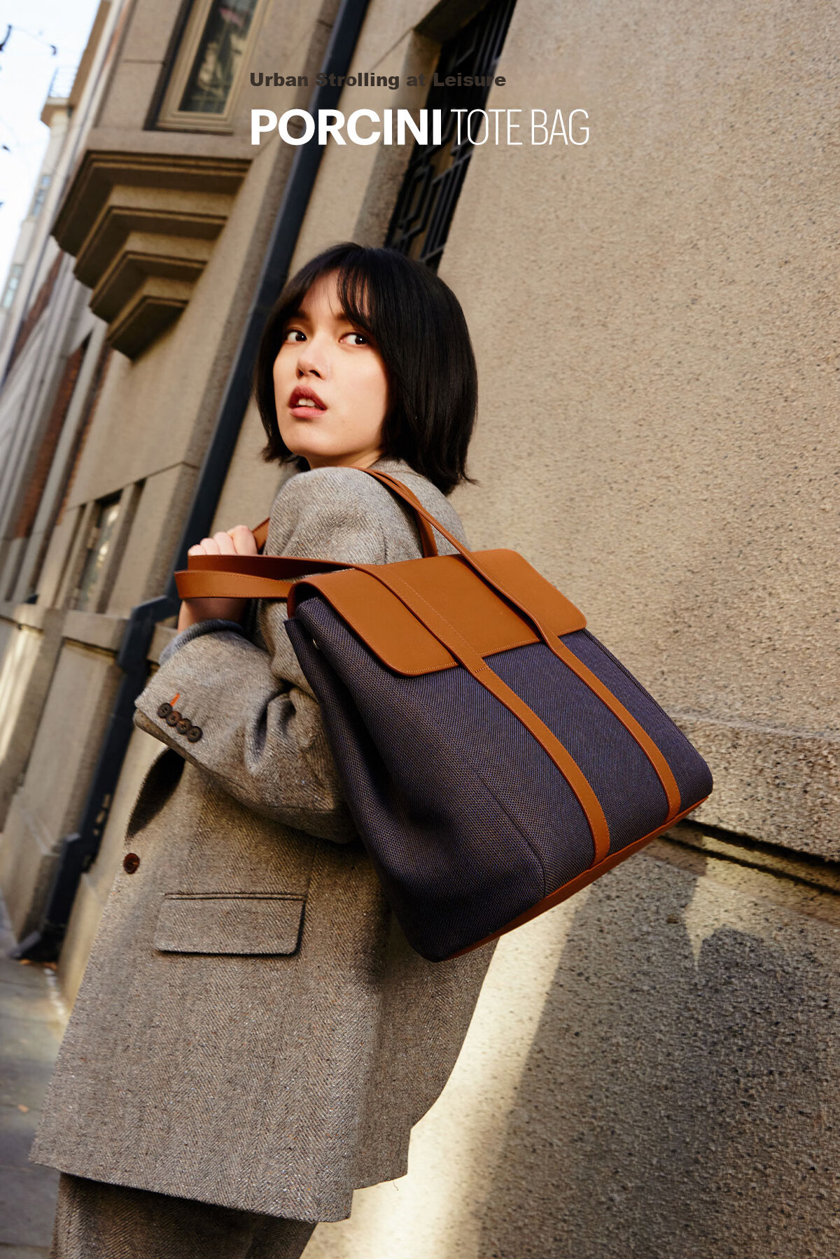 ITO "Celebrity Style" PORCINI TOTE Bag, Apricot Red 14L Luxury Shoulder Bag, High-Value Tote Bag for Wome 1