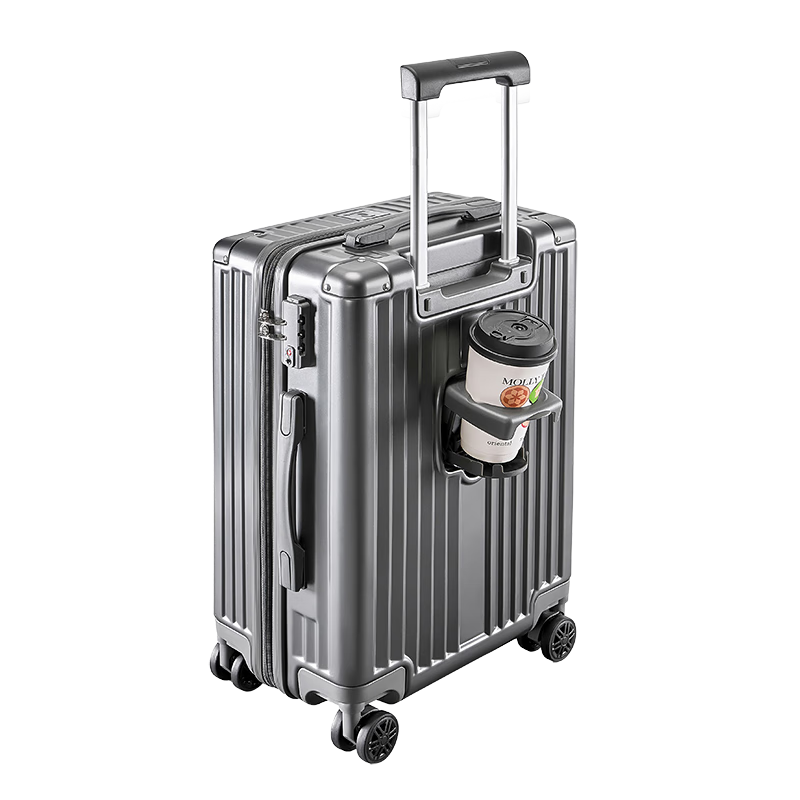CARTELO Suitcase, 24-Inch Trolley Case, Travel Luggage, Carry-On Suitcase, Password Lock, Large Capacity Leather Case for Men And Wome