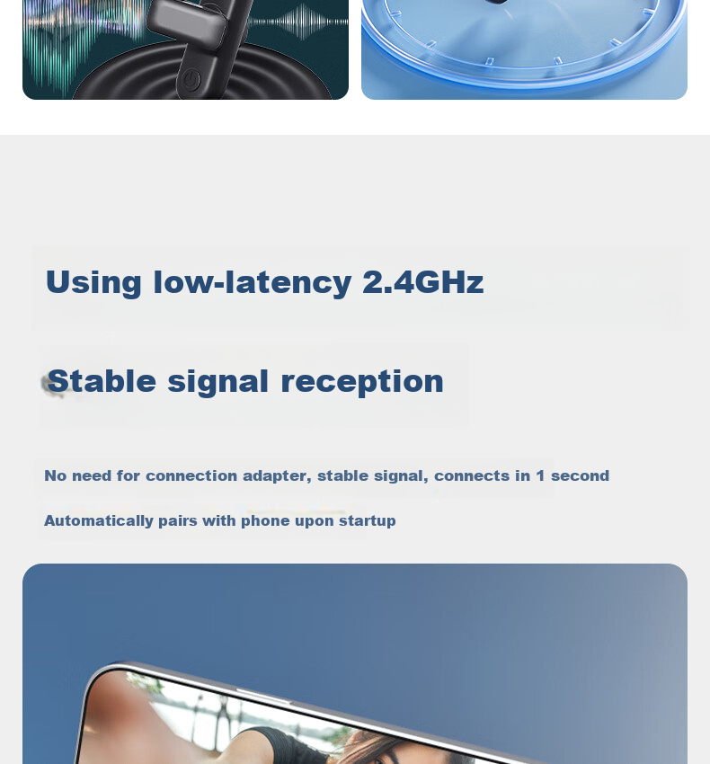 Deli Wireless Lavalier Microphone, Live Streaming Host Short Video Outdoor Shooting Audio Recording Smart Noise Reduction Mobile Phone Computer Speaker Pickup Microphone One-To Compatible with Apple And Android MN520 4