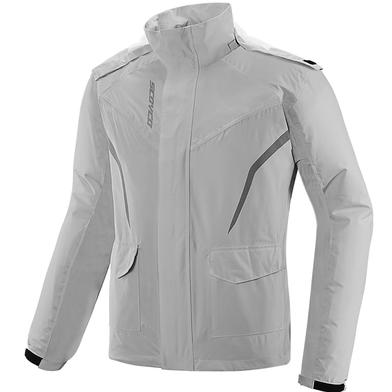 SCOYCO RC10-2 Motorcycle Riding Raincoat, Rider-Specific Two-Piece Rain Pants, Waterproof Electric Bike Rain Jacket Set for All Seasons