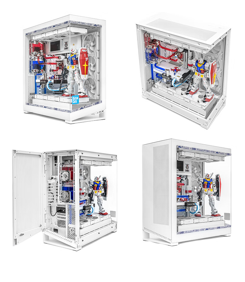 PHANTEKS NV9 White Frameless Full-View Seaview Computer Case (Dual 420/480 Water Cooling, EATX/SSI-CEB, ARGB Dual Channel Lighting Control, Type-C) 33