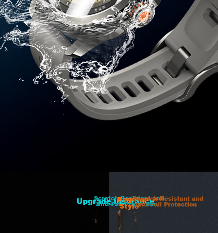 ESCASE [Three-Pack] Tempered Glass Screen Protector for Xiaomi Watch S4/Sport, High-Definition Clear Anti-Drop Scratch-Resistant Self-Adhesive Fingerprint-Resistant Glass Film 6