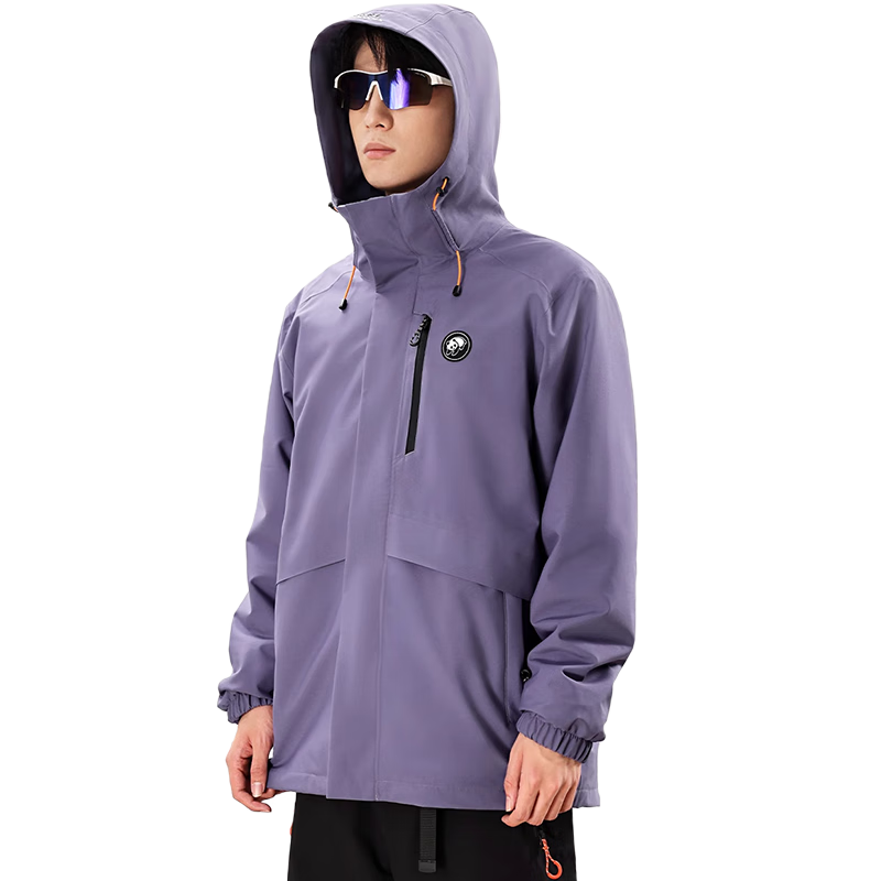 CAMEL Panda Three-In Outdoor Waterproof Windproof Jacket for Autumn And Winter, Unisex Hiking Mountaineering Coat 1641