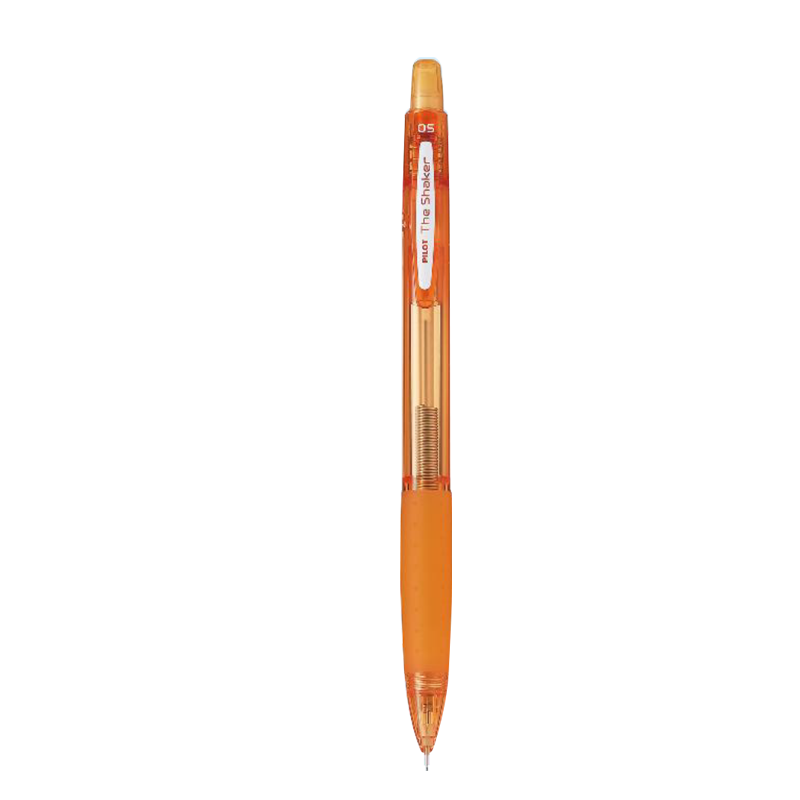 PILOT THE SHAKER 0.5mm Mechanical Pencil with Eraser for Kids, Elementary School, Beginners, Orange