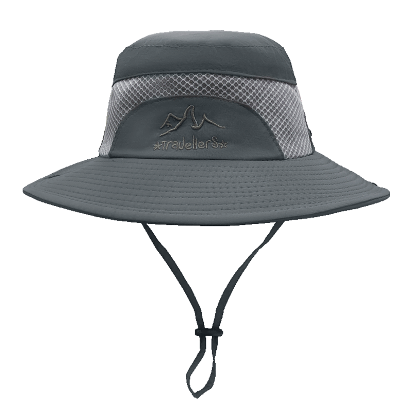 FitonTon Sun Protection Hat for Men, Summer Outdoor Wide-Brimmed Cool Hat, Breathable Hiking Fishing Hat, UV Protection Sun Hat